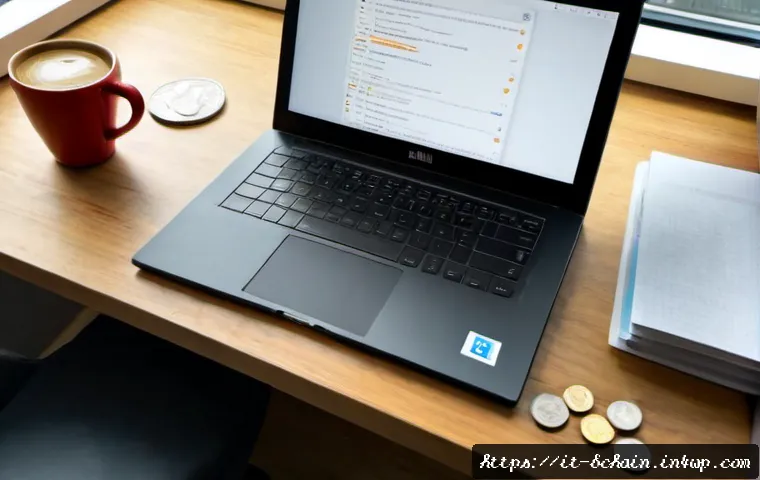 Home 11 블록체인 개발을 위한 Git 활용법 - Photorealistic overhead view of an Italian blockchain developer working at a clean home office desk ...