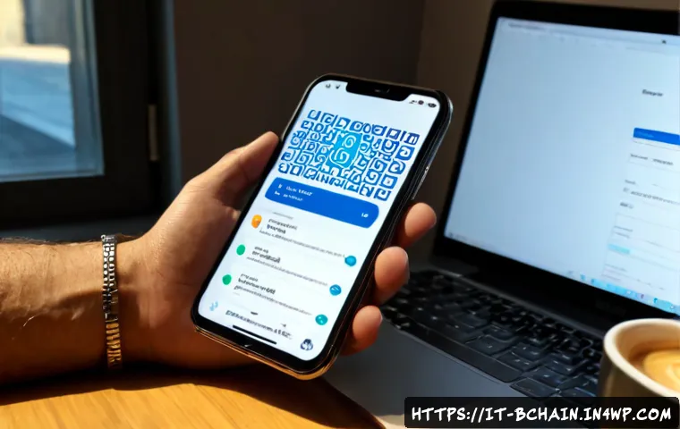 Home 15 블록체인 개발을 위한 모바일 앱 제작 - Photorealistic Italian mobile app developer working at a clean home office in Milan, smartphone disp...